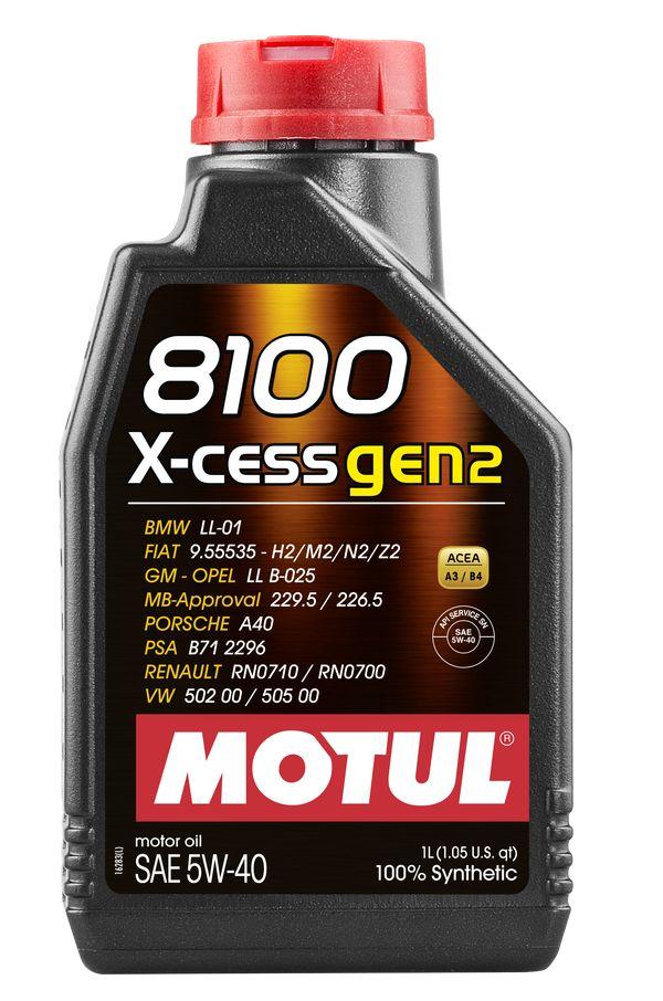 Motor oils Engine oil 8100 X-CESS GEN2 5W40 1L  Art. 8100XCESSGEN25W401L